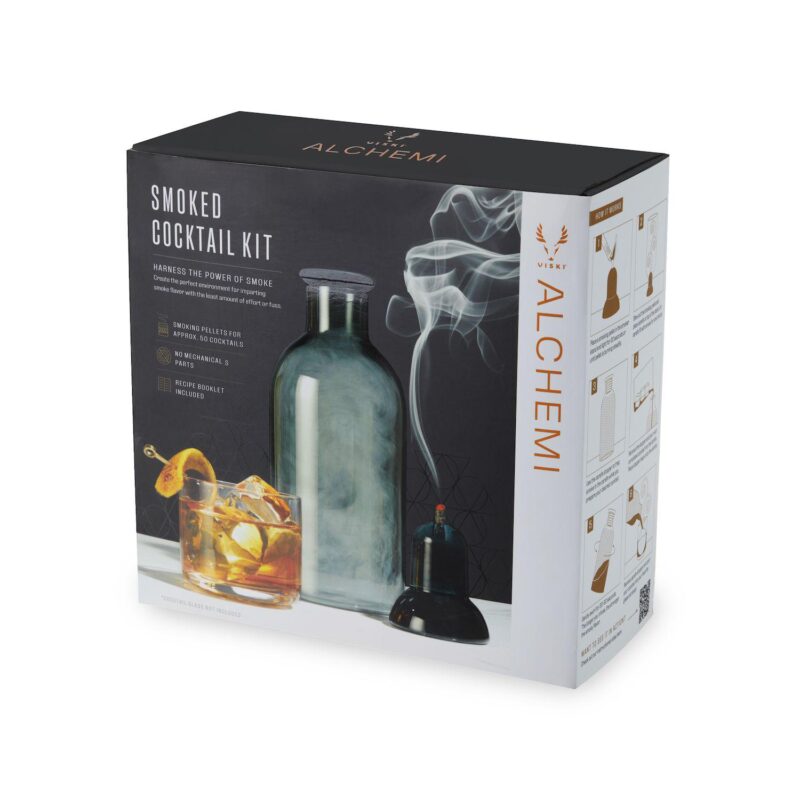 Set Of Smoked Cocktail Kit And Admiral Crystal Tumbler - Image 2