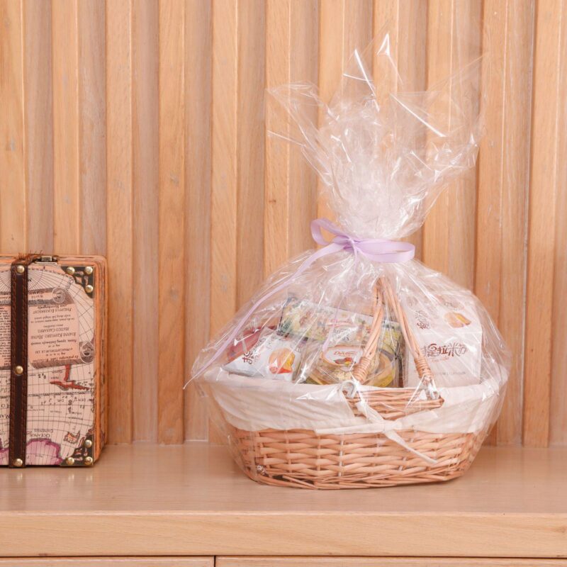 Set of 2 Wicker Picnic Basket with Drop-Down Handles - Perfect as Gift basket for all Occasions - Image 4