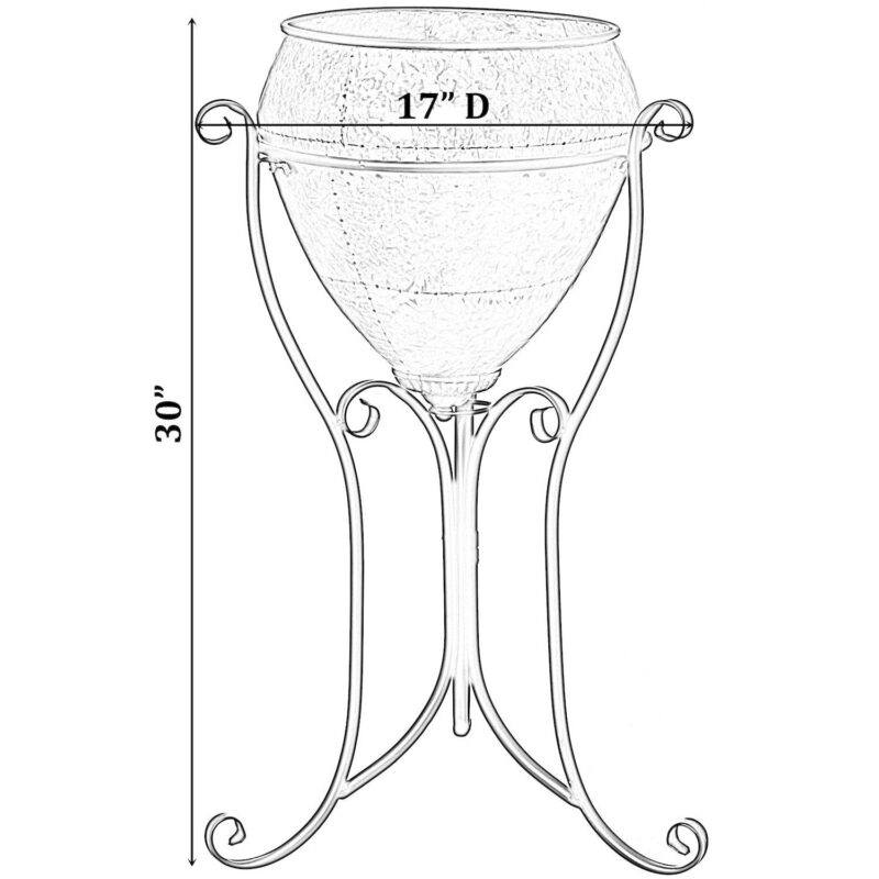 Silver Galvanized Metal Beverage Cooler Tub with Liner and Stand - Image 5