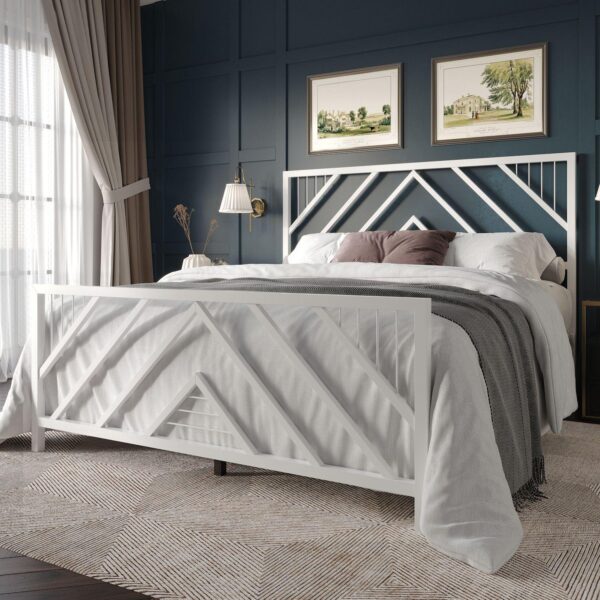 Simple Metal Platform Bed