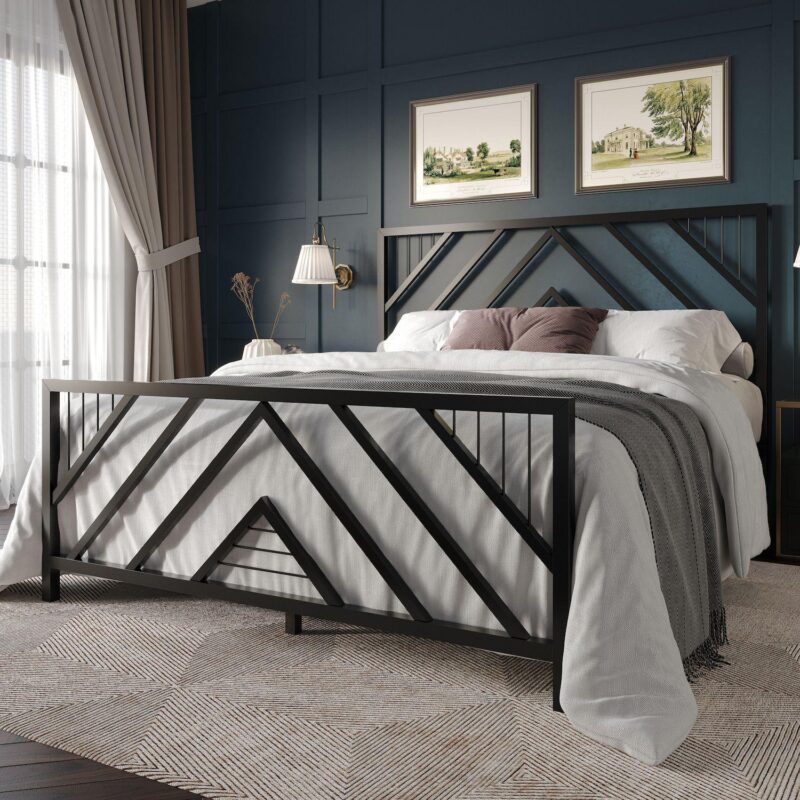 Simple Metal Platform Bed - Image 7