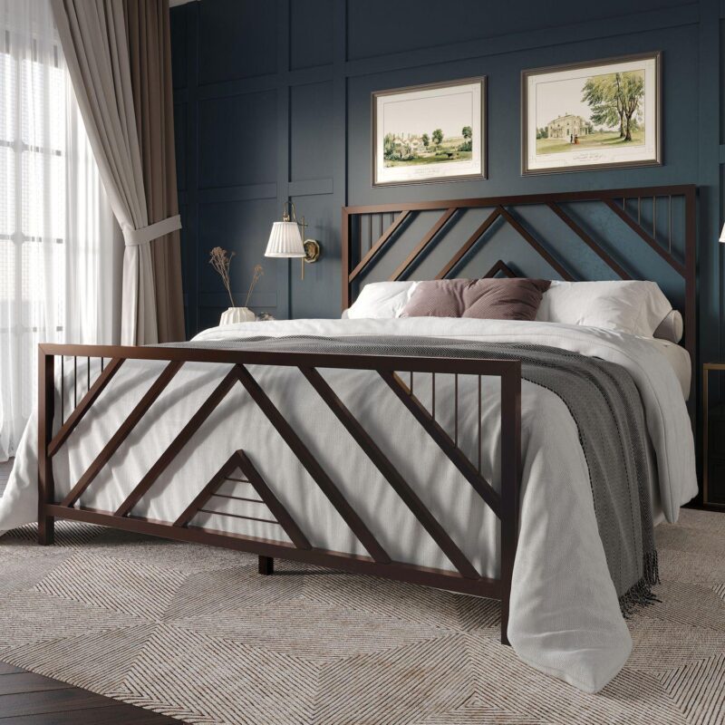 Simple Metal Platform Bed - Image 6