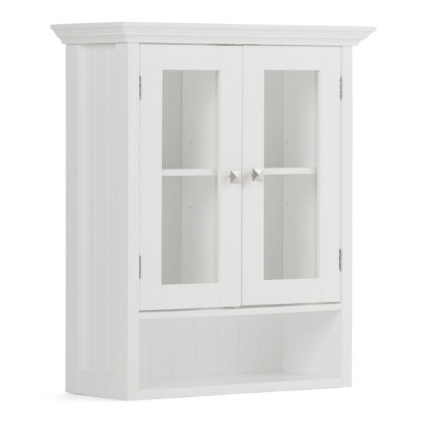 Simpli Home Acadian Double Door Wall Bath Cabinet