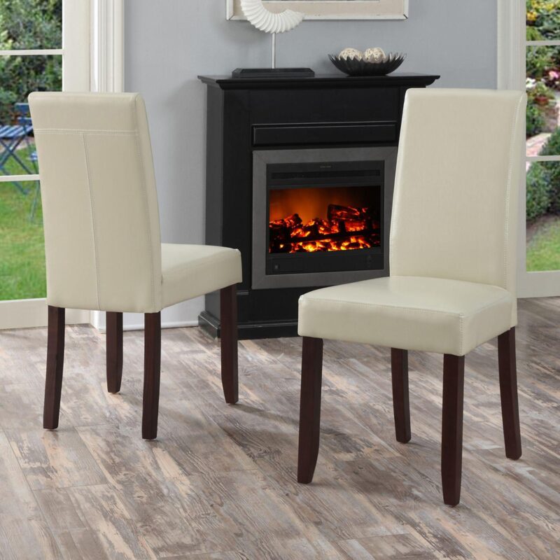 Simpli Home Acadian Parson Dining Chair 2-piece Set - Image 10