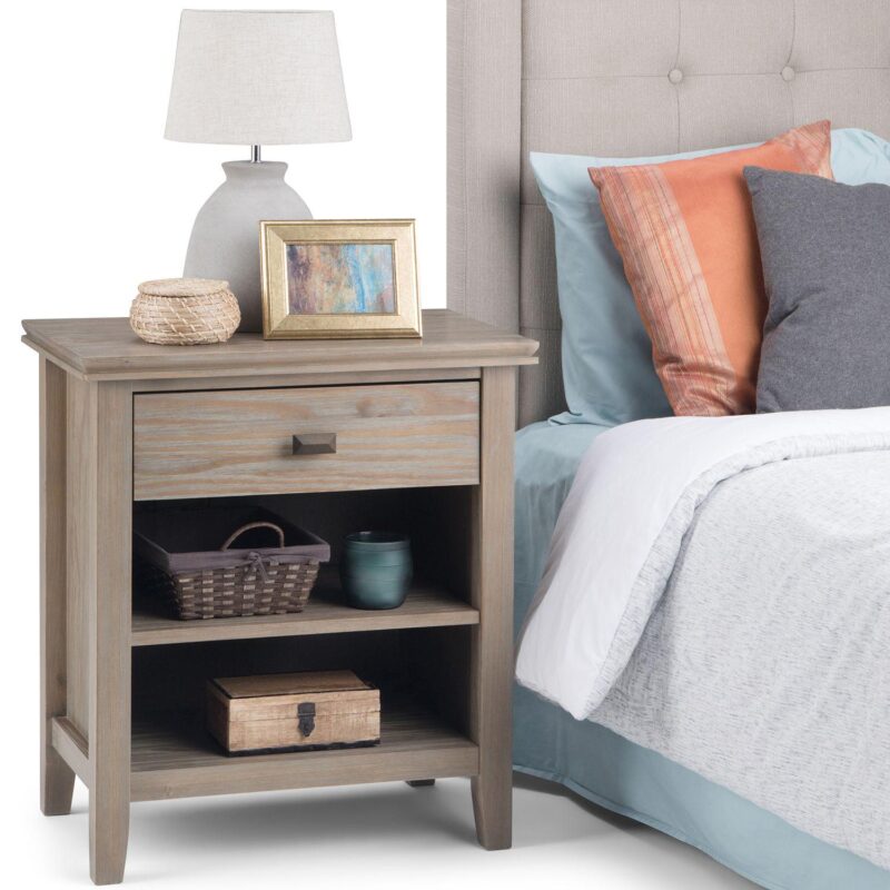 Simpli Home Acadian Bedside Table - Image 2