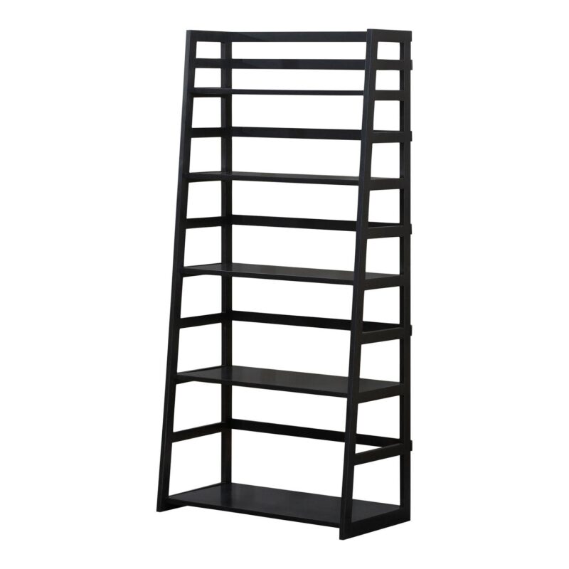 Simpli Home Acadian 5 Shelf Ladder Bookcase - Image 2