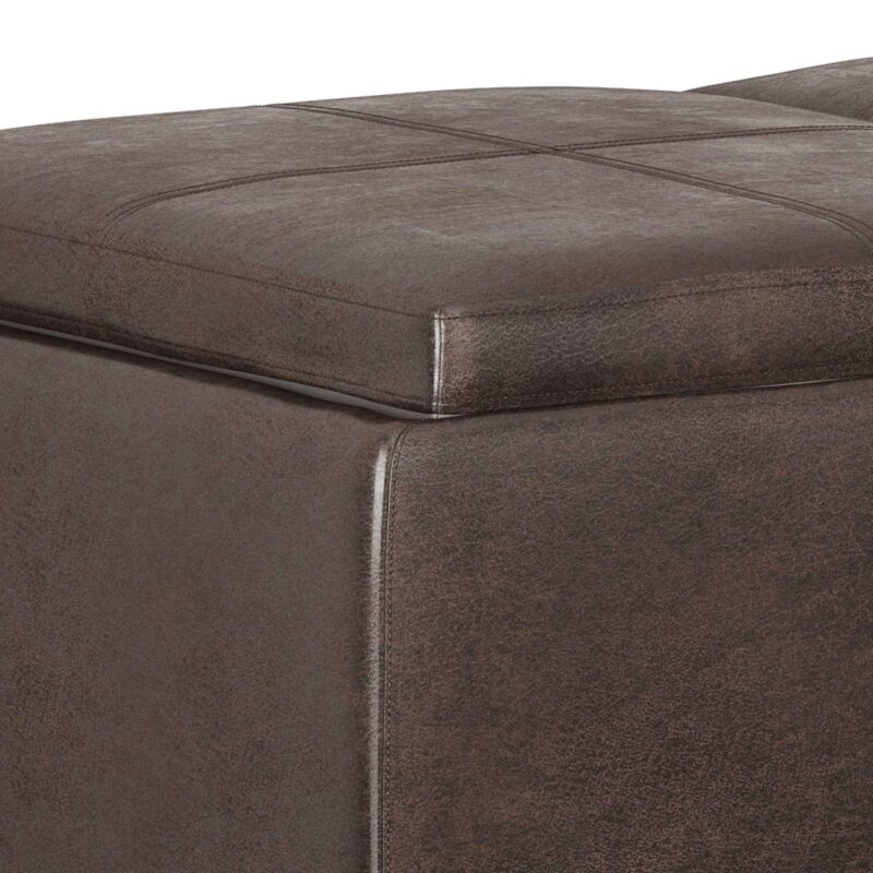 Simpli Home Avalon Storage Ottoman - Image 3