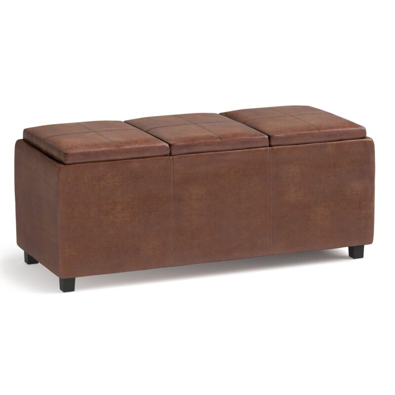 Simpli Home Avalon Storage Ottoman - Image 6