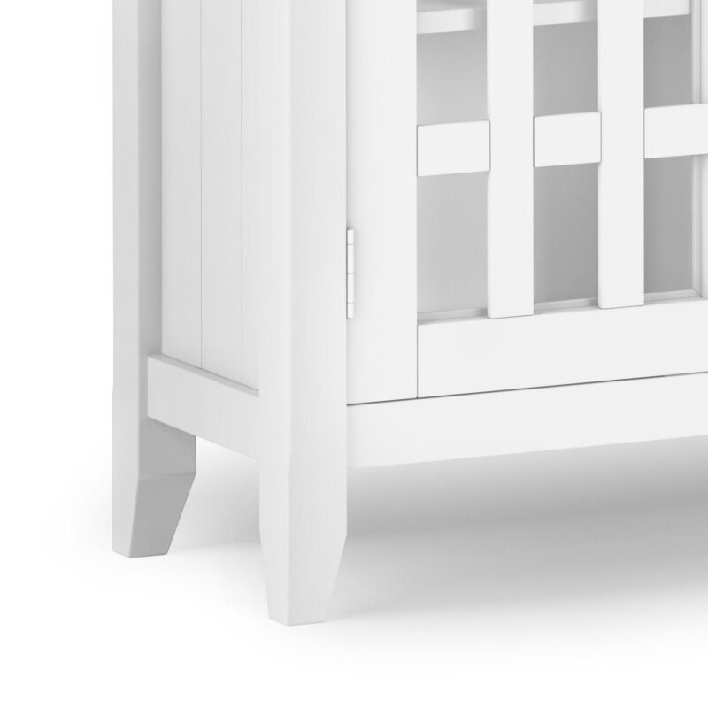 Simpli Home Bedford Rustic Low Storage Media Cabinet - Image 6