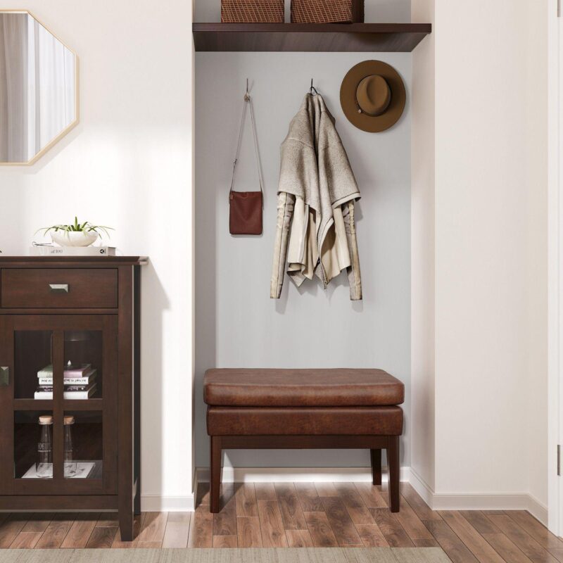 Simpli Home Carlson Small Ottoman Bench - Image 2