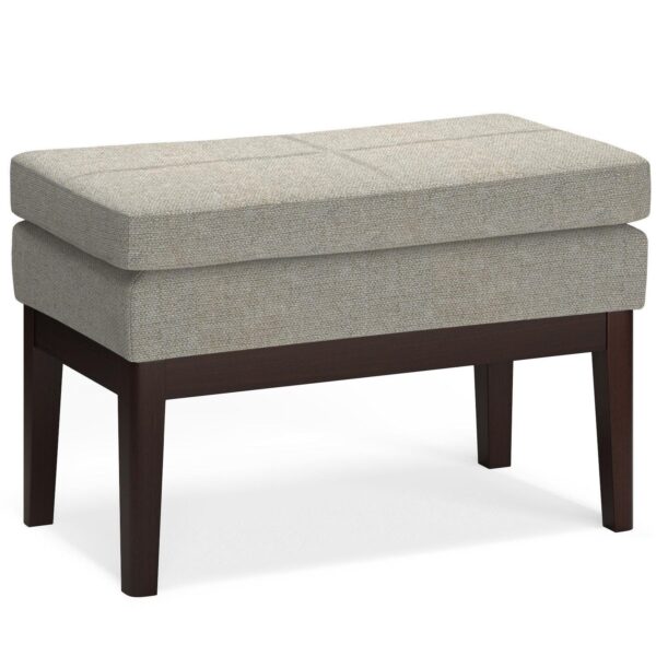 Simpli Home Carlson Small Ottoman Bench