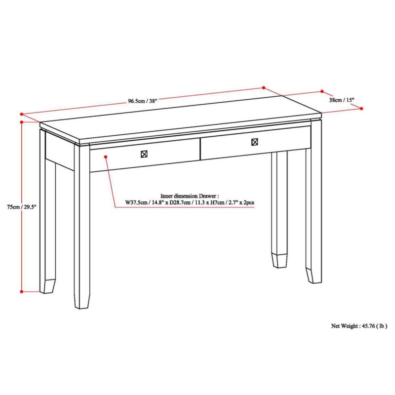 Simpli Home Cosmopolitan Console Table - Image 7