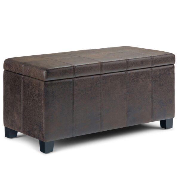 Simpli Home Dover Storage Ottoman Bench