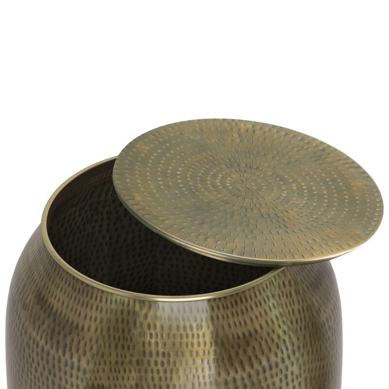 Simpli Home Griffen Metal Storage End Table - Image 4