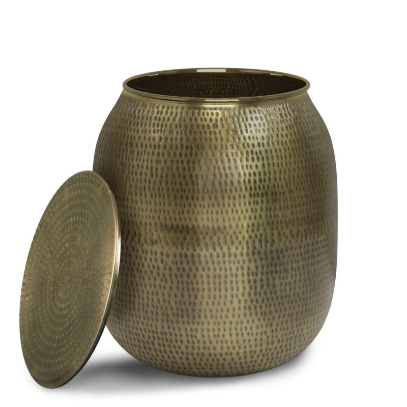 Simpli Home Griffen Metal Storage End Table - Image 3