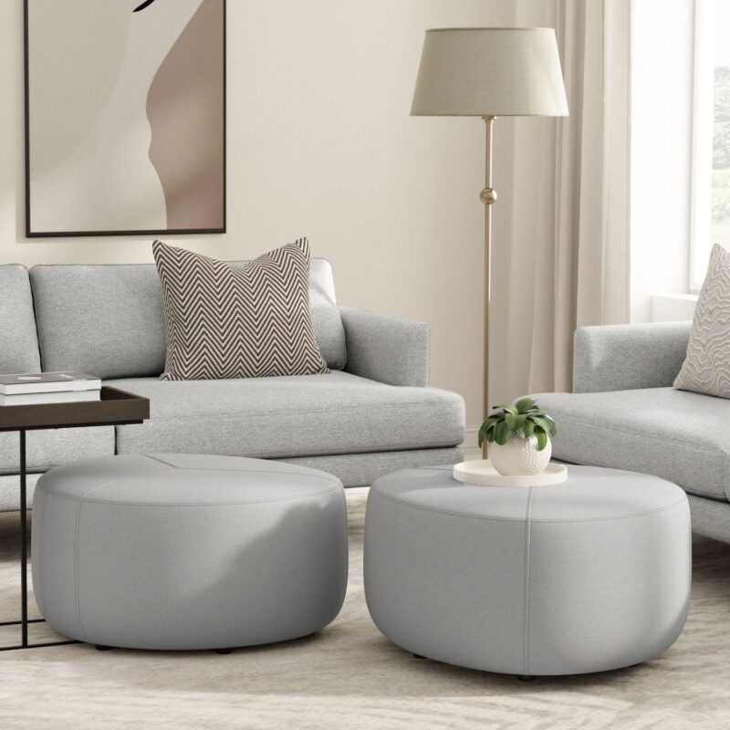 Simpli Home Moore Large Ottoman - Image 2