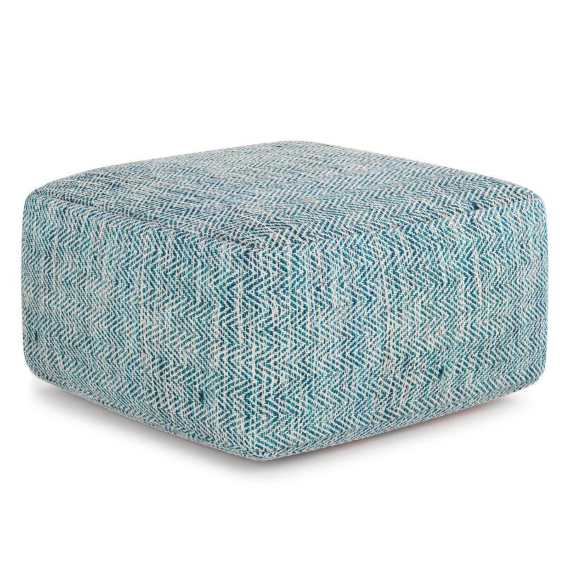 Simpli Home Nate Square Pouf - Image 6