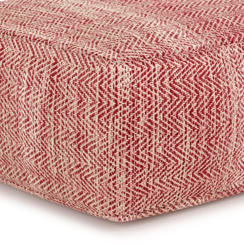 Simpli Home Nate Square Pouf - Image 4