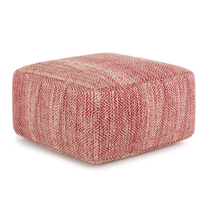 Simpli Home Nate Square Pouf - Image 7