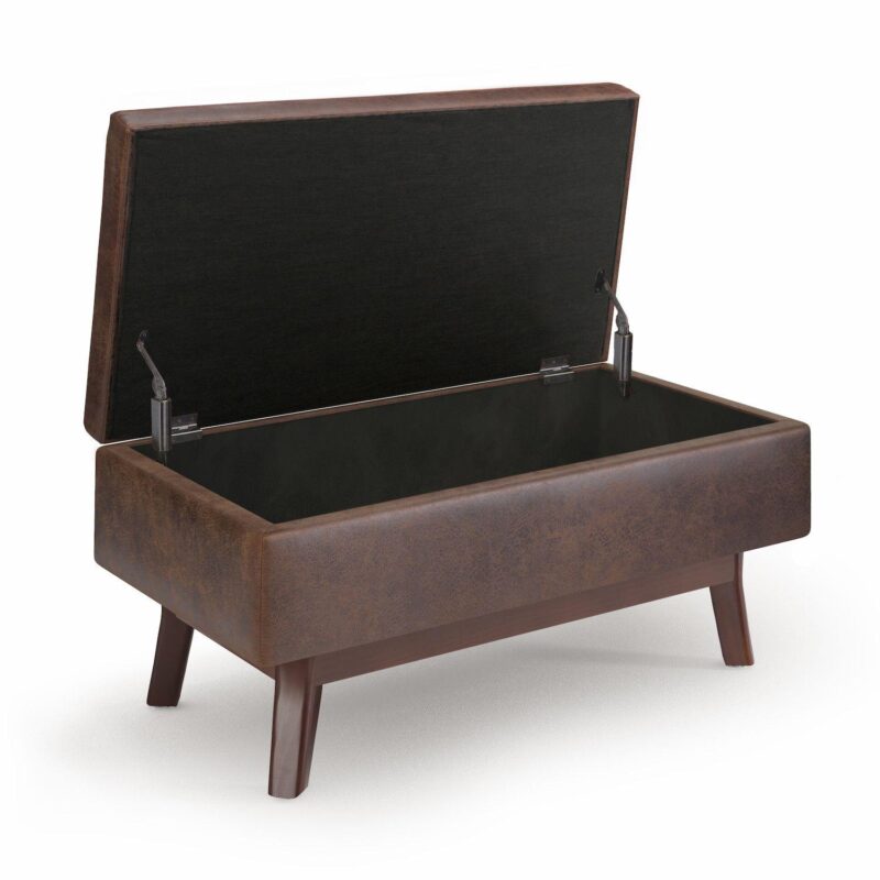 Simpli Home Owen Small Rectangular Storage Ottoman - Image 3