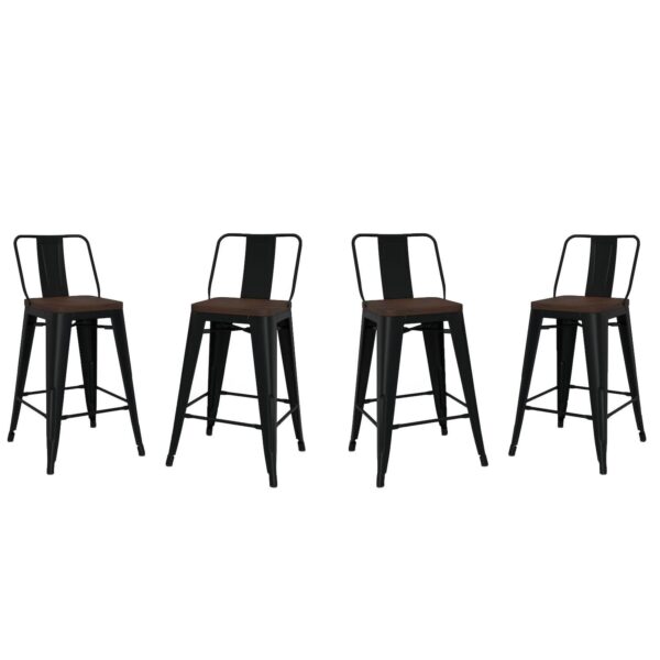 Simpli Home Rayne Counter Stool 4-piece Set