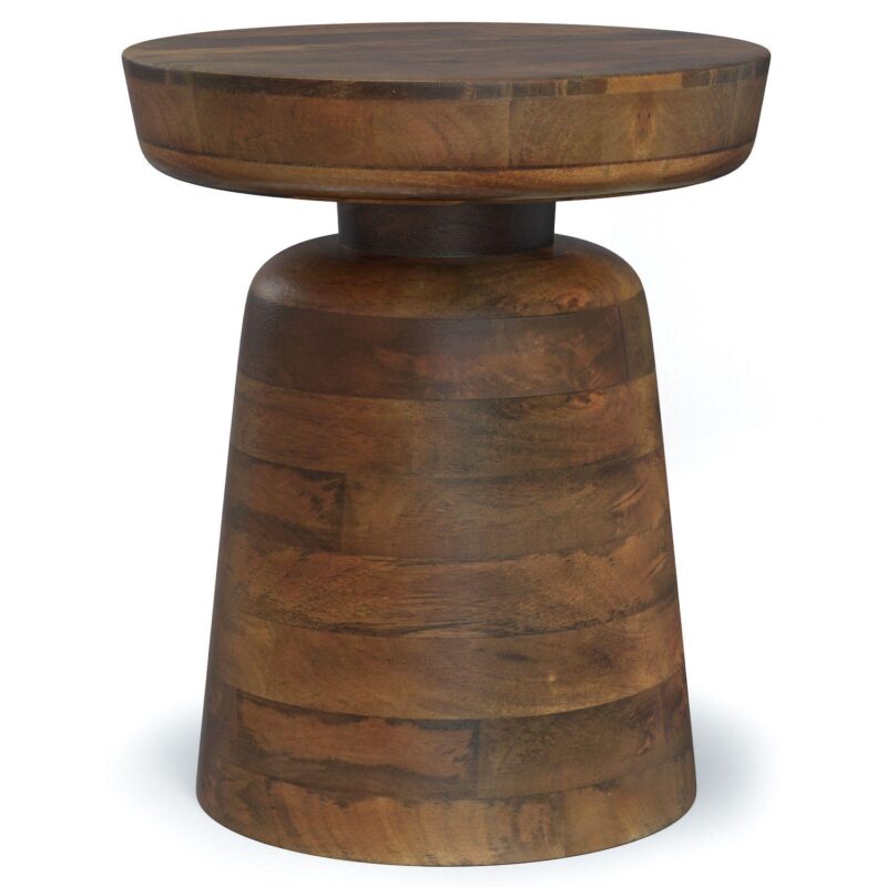 Simpli Home Robbie Pedestal Accent End Table - Image 8