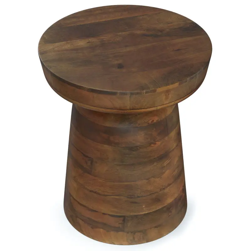 Simpli Home Robbie Pedestal Accent End Table - Image 6