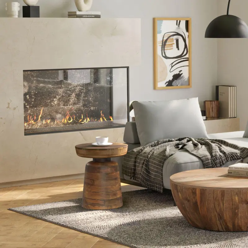 Simpli Home Robbie Pedestal Accent End Table - Image 3