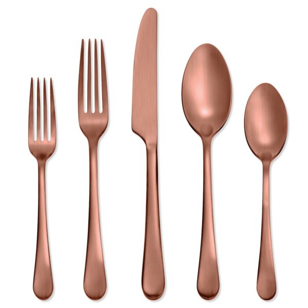 Skandia Mirabella Satin Copper 20-pc. Flatware Set