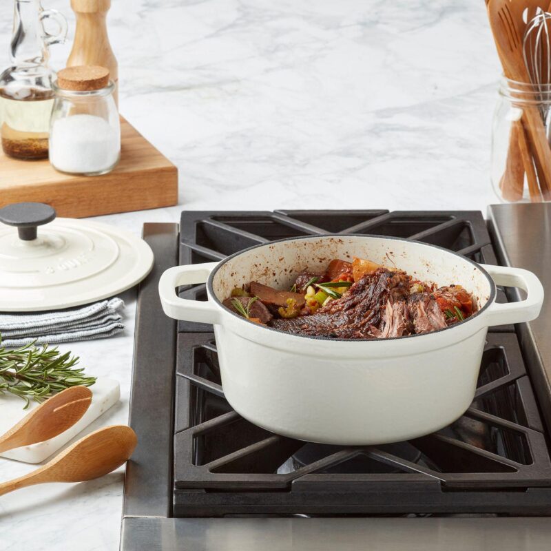 Smith and Clark 3-qt. Enameled Cast-Iron Dutch Oven - Image 8