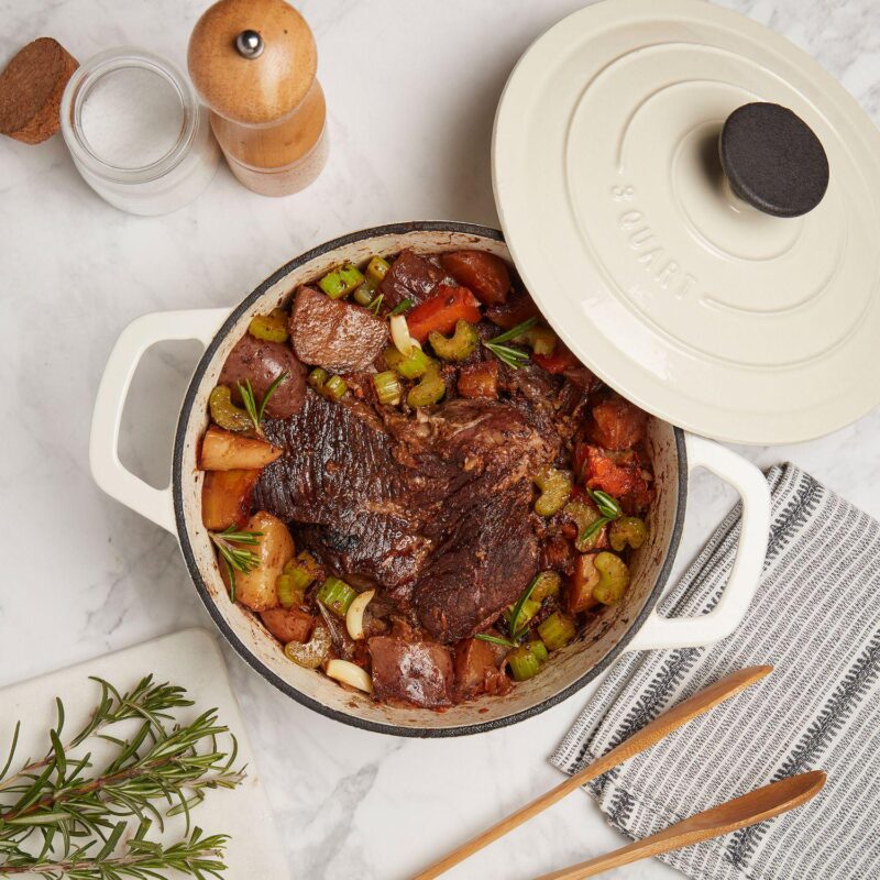 Smith and Clark 3-qt. Enameled Cast-Iron Dutch Oven - Image 6