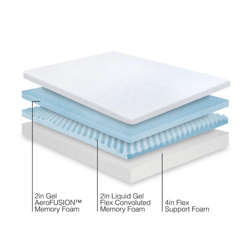 Snooze 8-in. Triple Layer Support Memory Foam Mattress - Image 4