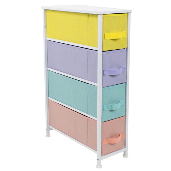 Sorbus 4 Drawers Narrow Dresser For Small Spaces, Closets, Bedroom, Bathroom and Laundry