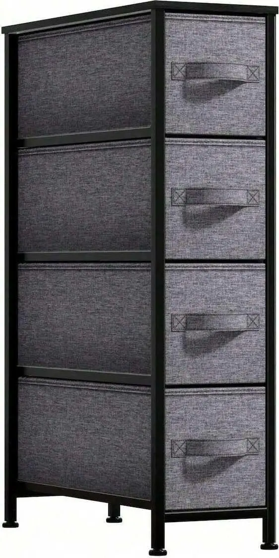 Sorbus 4 Drawers Narrow Dresser For Small Spaces, Closets, Bedroom, Bathroom and Laundry - Image 9