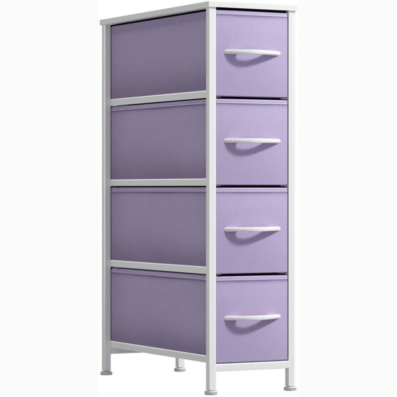 Sorbus 4 Drawers Narrow Dresser For Small Spaces, Closets, Bedroom, Bathroom and Laundry - Image 6