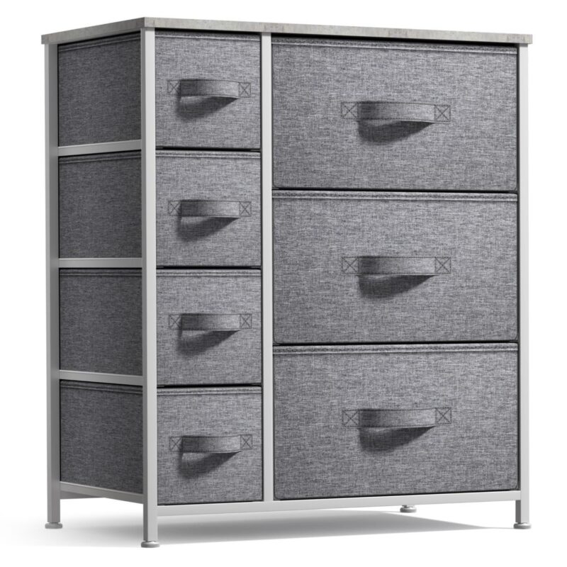 Sorbus 7 Drawers Dresser With Steel Frame, Wood Top, Handles - Storage For Bedroom, Home, Etc - Image 12