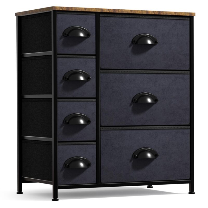 Sorbus 7 Drawers Dresser With Steel Frame, Wood Top, Handles - Storage For Bedroom, Home, Etc - Image 11