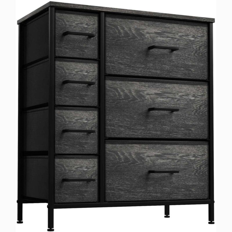 Sorbus 7 Drawers Dresser With Steel Frame, Wood Top, Handles - Storage For Bedroom, Home, Etc - Image 10