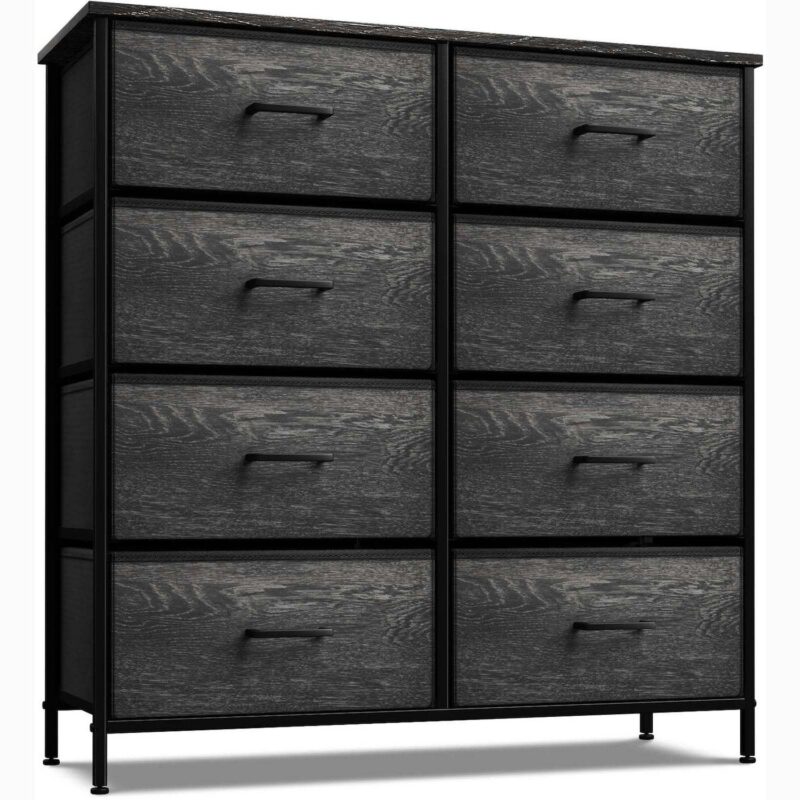 Sorbus 8 Drawers Storage Dresser For Bedroom, Closet, Office Organization - Steel Frame, Wood Top - Image 15