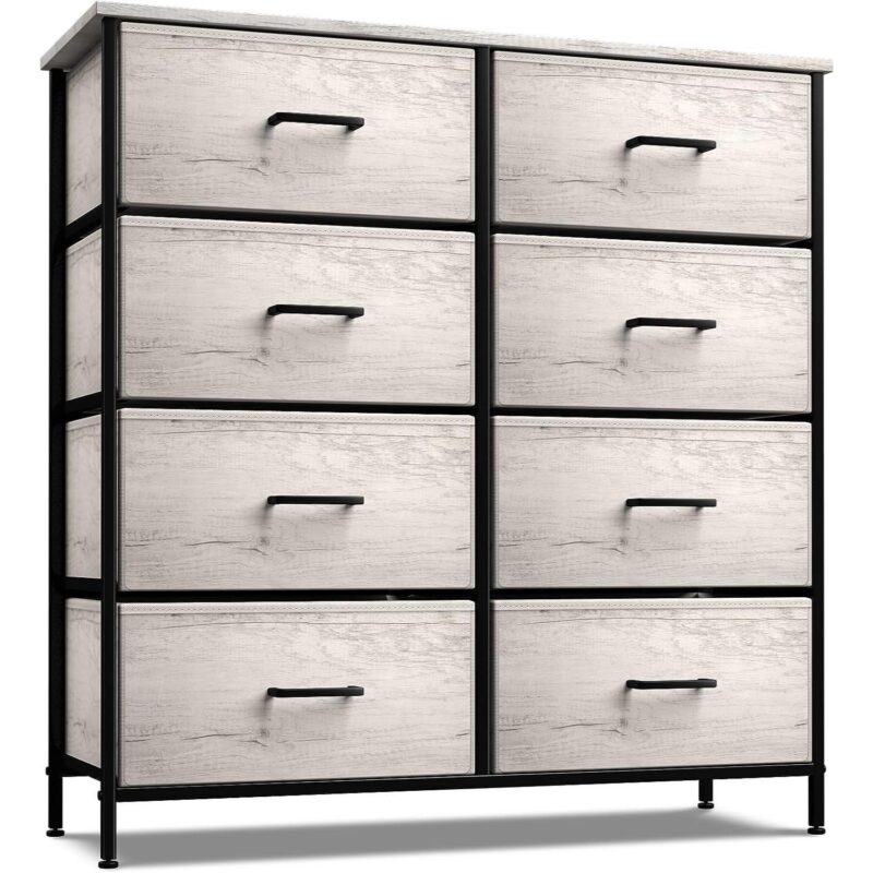 Sorbus 8 Drawers Storage Dresser For Bedroom, Closet, Office Organization - Steel Frame, Wood Top - Image 17