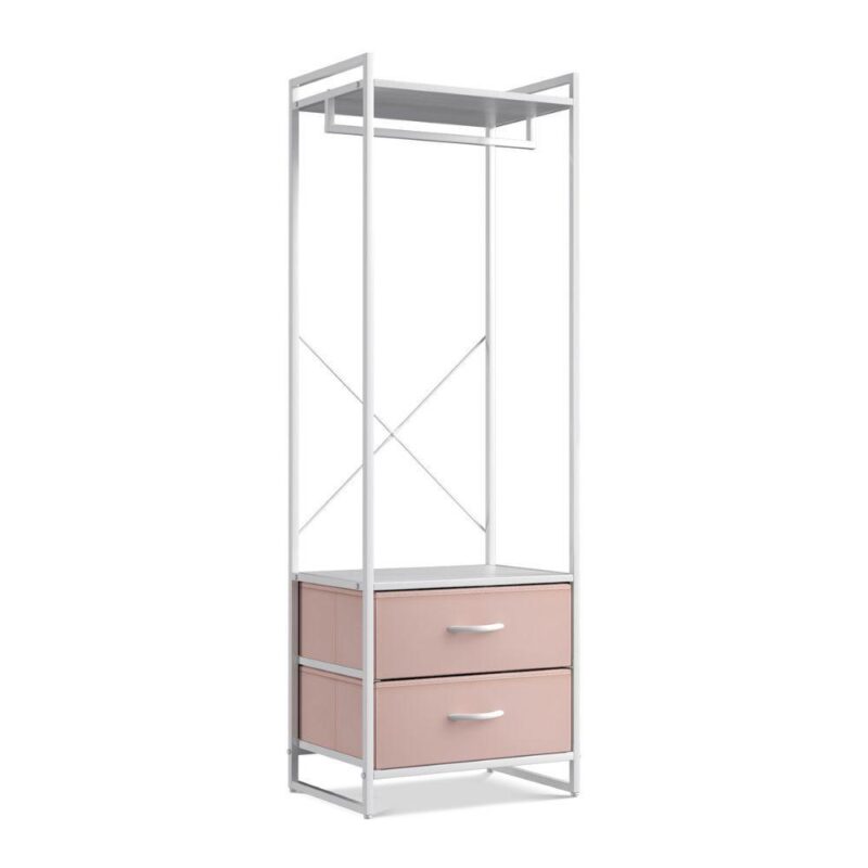 Sorbus Clothing Rack With 2 Drawers -wood Top, Steel Frame, And Fabric Drawers Storage Organizer - Image 15