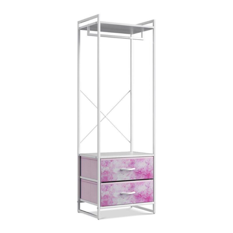 Sorbus Clothing Rack With 2 Drawers -wood Top, Steel Frame, And Fabric Drawers Storage Organizer - Image 13
