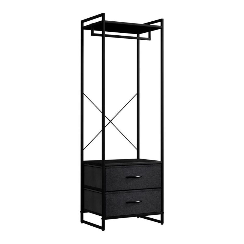 Sorbus Clothing Rack With 2 Drawers -wood Top, Steel Frame, And Fabric Drawers Storage Organizer - Image 11