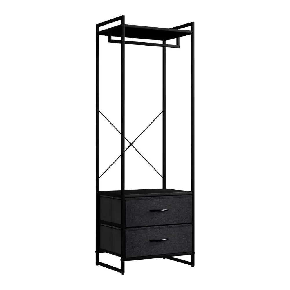 Sorbus Clothing Rack With 2 Drawers -wood Top, Steel Frame, And Fabric Drawers Storage Organizer 11 Sorbus Clothing Rack With 2 Drawers -wood Top, Steel Frame, And Fabric Drawers Storage Organizer - Image 11