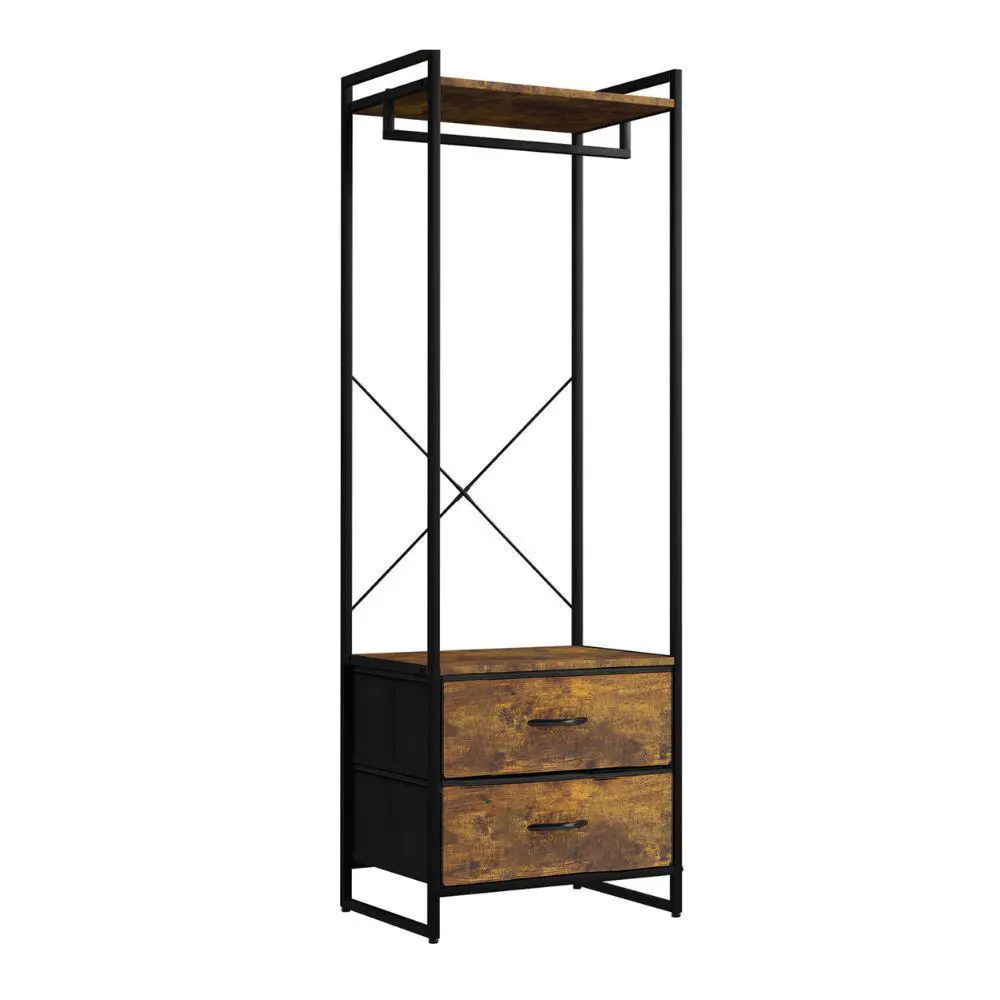 Sorbus Clothing Rack With 2 Drawers -wood Top, Steel Frame, And Fabric Drawers Storage Organizer 1 Sorbus Clothing Rack With 2 Drawers -wood Top, Steel Frame, And Fabric Drawers Storage Organizer