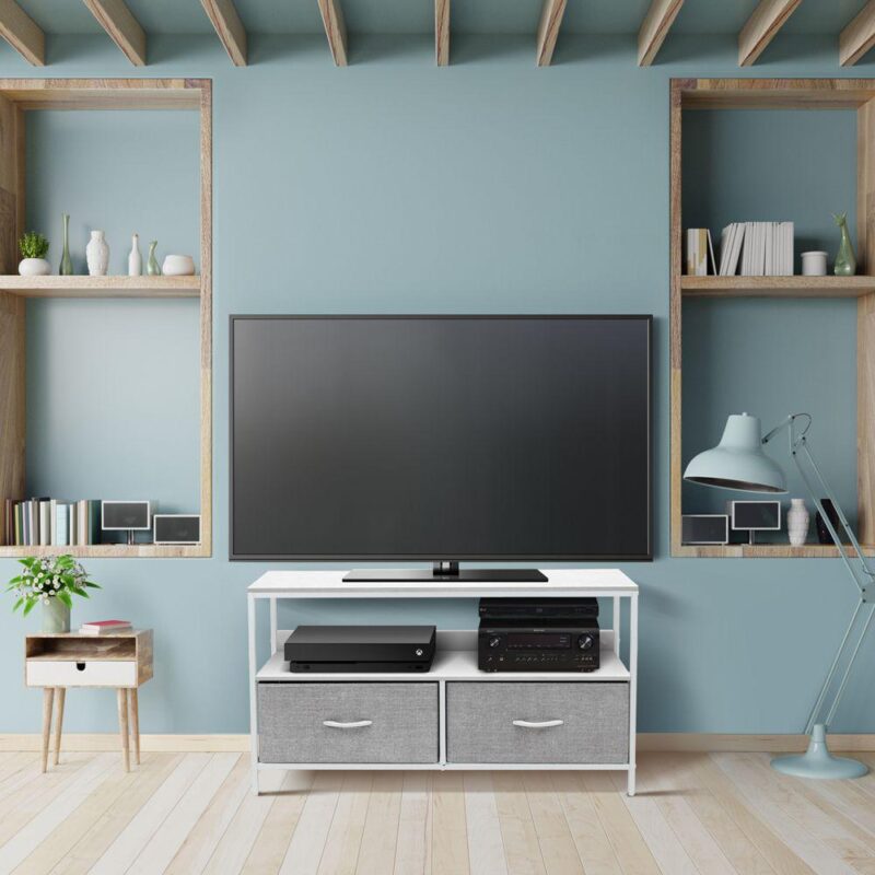 Sorbus Tv Stand Dresser With 2 Drawers - Bedroom, Living Room, and Dorm Furniture - Image 2