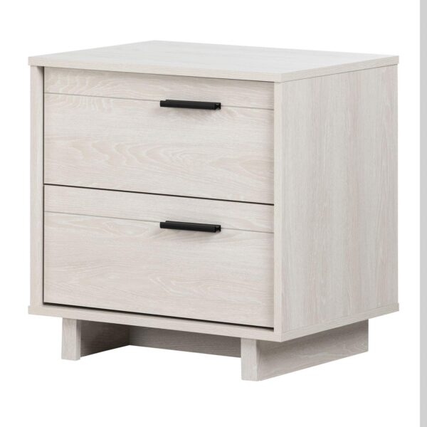 South Shore Fynn 2-Drawer Nightstand Table