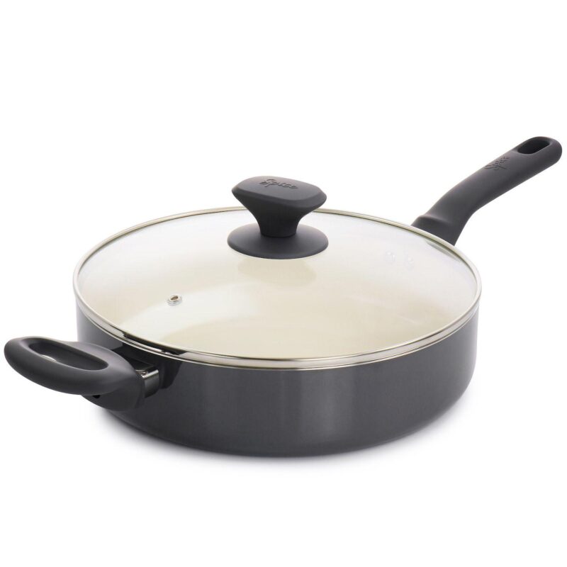 Spice By Tia Mowry Savory Saffron 16 Piece Ceramic Nonstick Cookware Set - Image 2