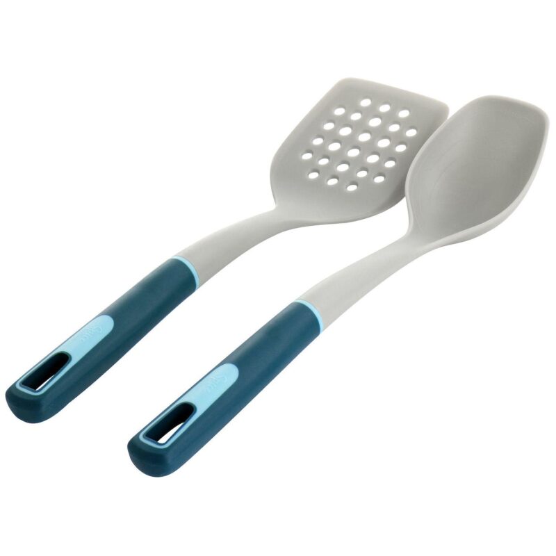 Spice By Tia Mowry Savory Saffron 7 Piece Ceramic Nonstick Aluminum Cookware Set with Nylon Utensils - Image 5