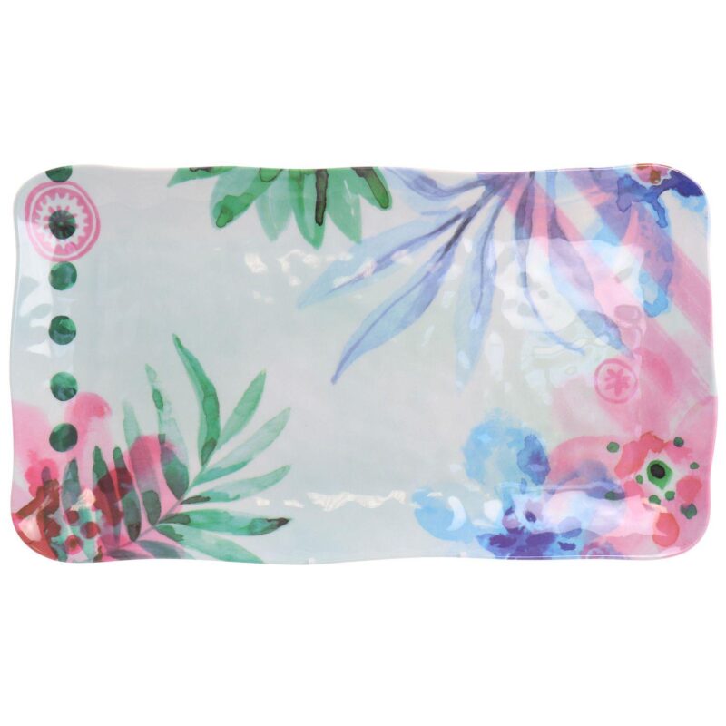 Spice by Tia Mowry Cinnamon Twist 2 Piece Melamine Serving Tray Set in Multi - Image 5